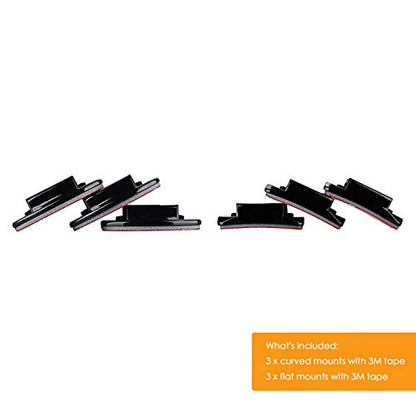 Helmet Adhesive Sticky Mounts Curved Attachment Flat 3M Mount Compatible with GoPro Hero 13 12 11 10 Max 9 8 7 6 5 4 Session DJI Osmo Action Cameras (6 Packs) - color: 6 Packs