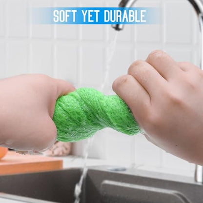 3PCS Car Wash Sponge, Heavy Duty Car Sponges for Washing, Car Accessories Large Sponges for Cleaning, Automotive Cleaning Supplies, Eco Friendly Sponge (7.68 x 3.74 x 1.38 Inch), Green - color: Green