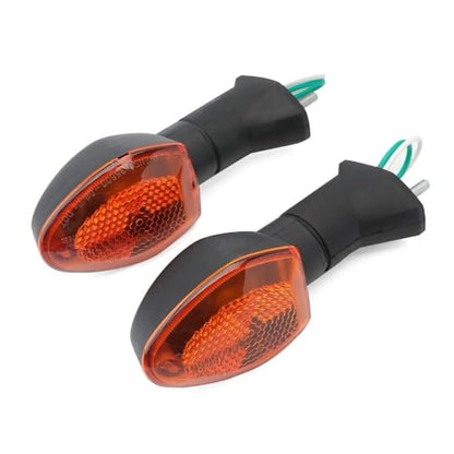 Motorcycle Turn Signals - Amber Light,12V, Halogen Indicator Light Waterproof Yellow Lens Fits SUZUKI DR 200X Z400 /DRZ 400S /GSX-S 750Z /GSX 1250FA SV 650X DL650 /V-Strom 650 (Pair) - color: Yellow