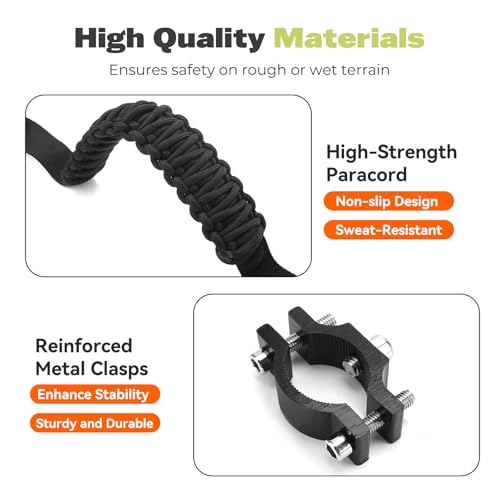 JERBOR ATV Grab Strap Universal for 0.75-1.37 Inch Handelbar for Kids Fit for Sportsman Can Am Outlander Foreman Motocycle Bike ATV