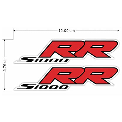 Awonderful Motorcycle S1000RR Fairing Decal Sticker for S1000RR 2009-2014 - Fairing Side Section Decal Sticker (Red) - color: Red