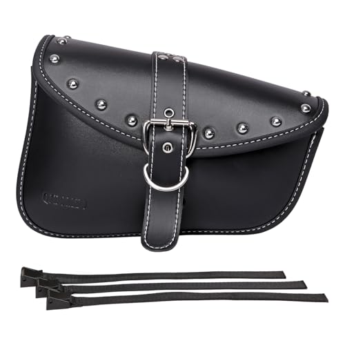 Motorcycle Saddle Bags Side Bags - Saddlebags Softail Pvc Leather,Waterproof, Side Tool Bag, Universal Storage Tool Bag for Motorbike (right Side) - style: Right1
