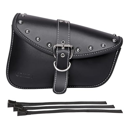Motorcycle Saddle Bags Side Bags - Saddlebags Softail Pvc Leather,Waterproof, Side Tool Bag, Universal Storage Tool Bag for Motorbike (right Side) - style: Right1