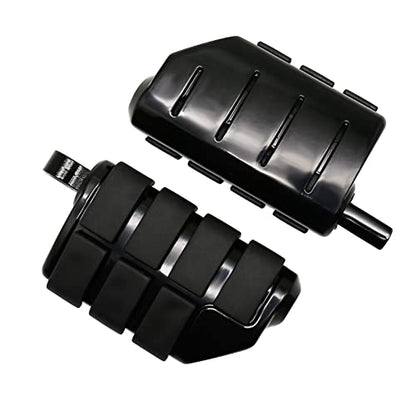 Motorcycle Footpegs Foot Rest Compatible with Harley Touring Street Glide Road King Road Glide Electra Glide Sportster Dyna Softail 10mm (StyleC#Black) - color: Style C#Black