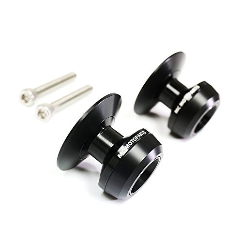MC MOTOPARTS Twall 6MM CNC Swingarm Spools Compatible with DAYTONA 675 2006-2010 06 07 08 09 10 (Black) - color: Black