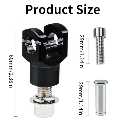 Motorcycle Foot Pegs Mount Supports Compatible with Harley Softail FX FXST FXR Low Rider Sport Glide Footrest Mounting Clevis Hardware Kit (Black) - color: Black