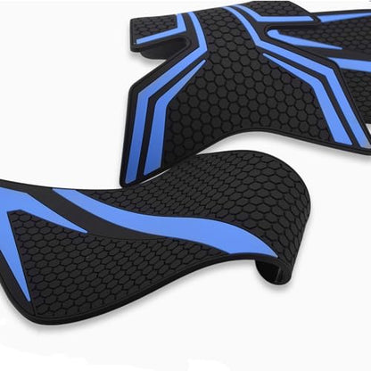 Motorcycle Tank Grip Protector Pads, Anti-Slip Honeycomb Design, Compatible with Suitable for Suzuki GSX-8S 2023- GSX-8R 2024- (blue) - color: blue