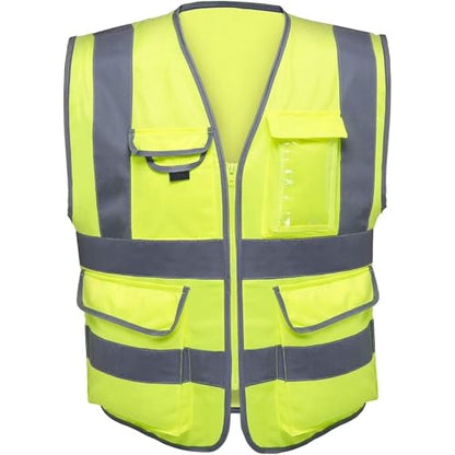 NEIKO High Visibility Safety Vest ANSI Class 2, 7 Pockets - size: 5X-Large