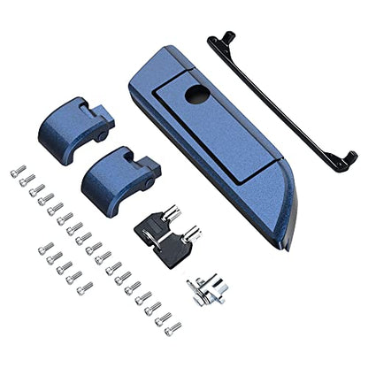 Moto Onfire Big Blue Pearl Tour Trunk Luggage Latches Hinges Fit for AB Harley Touring Razor Chopped King Tour Trunk Luggage - color: Big Blue Pearl