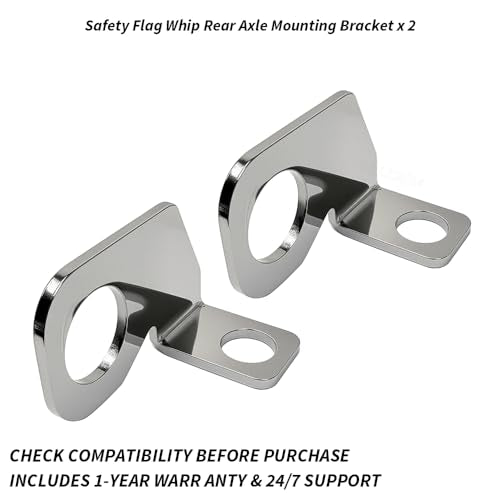 2 PCS Safety Flag Whip Rear Axle Mounting Bracket Fit for Motorcycle, Dirt Bike, Motocross, Off-Road, Dune Flag, 22.5mm Mounting Diameter