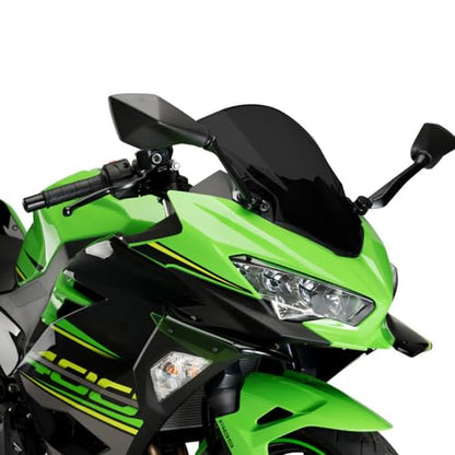 Windshield Windscreen Double Bubble for Kawasaki Ninja 400 EX400 2018 2019 2020 2021 2022 2023 Ninja 250 Motorcycle Front Wind Deflectors Ninja400 18 19 20 21 22 23