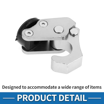 Motorcycle Handlebar Hook Helmet Gloves Luggage Hanger Motorcycle Hook Hanger Aluminum Alloy Silver Tone - color: Silver Tone