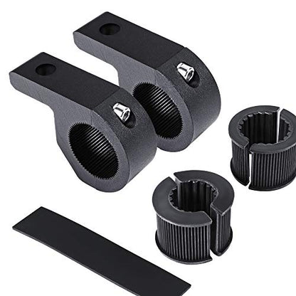 LAMPHUS Off-Road ATV UTV Light Bar Mounts Mounting Bracket Mini Bar Clamp Kits [0.75"/1"/1.25" Inch] [Horizontal Bar] [Aluminum] [2 Unit] Bull Bar UTV Roll Bar Clamp Tube Roll Cage Clamps Mount - size: 2 Pack, style: Horizontal Bar