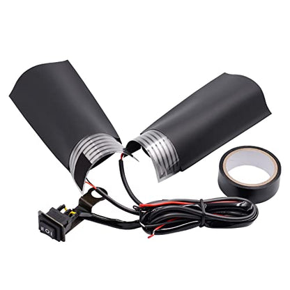 12V Motorcycle Handlebar Heated Pad Warm Heated Grip Kit Pads Motorbike Winter Heated Grip Pads Handlebar Heater