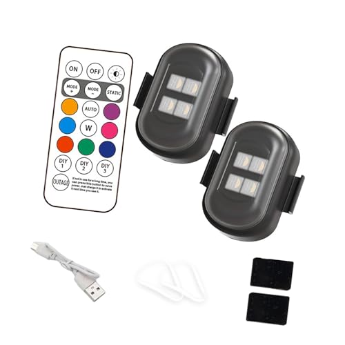 Motorcycle LED Safe Flashing Light Watertight ABS High for Day Night Anti Shock Bike Indication Light - color: D