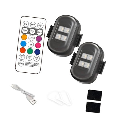 Motorcycle LED Safe Flashing Light Watertight ABS High for Day Night Anti Shock Bike Indication Light - color: D