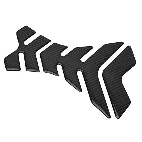Universal Carbon Fiber Motorcycle Tank Pad Protector - Anti-Slip Gas Tank Sticker with Scratch Resistance for All Bikes
