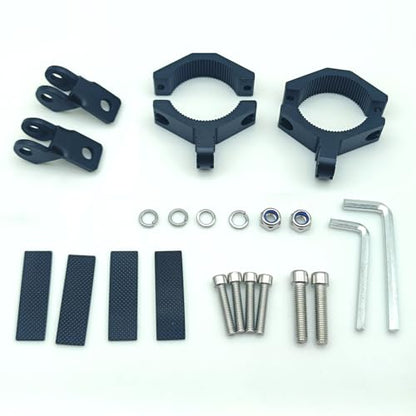 Motorcycle Spotlight Bracket, 2PCS Headlight Holder, Heavy-Duty Tube Clamp Mounting Bracket for 31mm-46mm ATV UTV Roll Bar (1.25-1.8 inch) - size: 1.25-1.8 inch