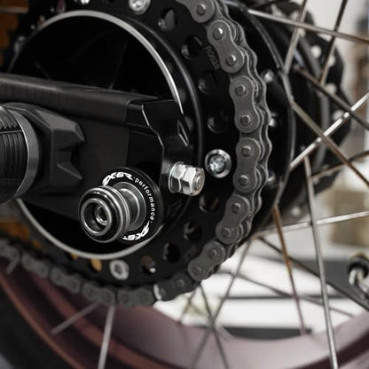 Compatible with ZX-6 ZX6R 2010-2024 2025 2026 Motorcycle Front Wheel Axle Crash Protector Pad Rear Swingarm Spools Slider Stand Accessories (Black) - color: Black