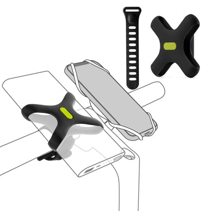 Bone Bike Phone Charger Kit, Bike Power Bank Mount with Strap, Scratch-Free Silicone Strap Holder Compatible Most Portable Chargers - style: Charger Mount + Strap
