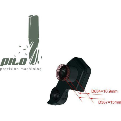 Pilo D684 derailleur Hanger Dropout for Santa Cruz (Tallboy, Bronson, 5010, Hightower) (#04-17052) 148mm axle, Juliana (Roubion, Furtado, Joplin) Bikes