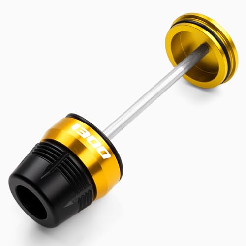 Compatible with 2025 R1300GS R1300RT R1300RS 2026 R 1300 GS ADVENTURE Accessories Motorcycle Rear Wheel Final Drive Crash Protector Slider Fork Axle Slider (Gold) - color: Gold