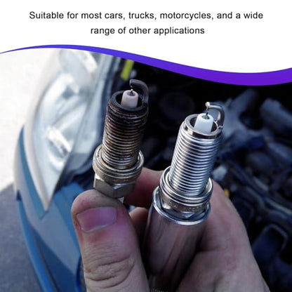14mm Magnetic Spark Plug Socket, 3/8 Inch Drive Thin Wall Spark Plug Removal Tool, Heavy Duty 6-Point Sparks Plugs Socket for Sedan SUV Motorcycle, Car Accessories - color: 14mm