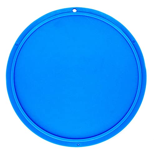 Motorcycle Kickstand Pad. Universal Fit. (Large) (Blue) - color: Blue