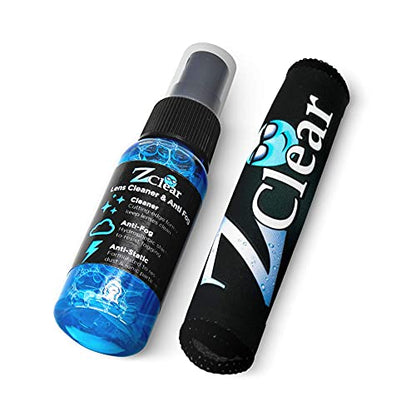Z Clear 1 Ounce Anti Fog Spray for Eye & Sunglasses -Glass & Plastic Cleaner - Fog Free Cleaning Spray for Glasses, Eyewear, Goggles- Pack of 1-1oz spray & Microfiber Towel