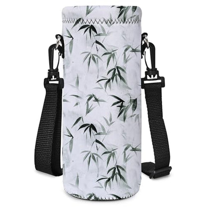RICHEN Neoprene Water Bottle Carrier Bag with Adjustable Shoulder Strap,Insulated Water Bottle Cover for Stainless Steel/Glass/Plastic Bottles - color: BC-56, size: 750ml