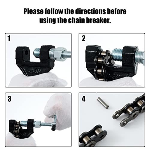DYC Chain Breaker Tool for 420-530 Roller Chain, Universal Motorcycle ATV Mini Bike Dirt Bike Go Kart Scooter Bicycle 40 410 415 420 428 50 520 525 530 Chains