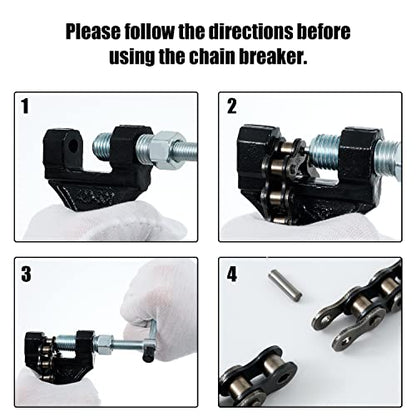 DYC Chain Breaker Tool for 420-530 Roller Chain, Universal Motorcycle ATV Mini Bike Dirt Bike Go Kart Scooter Bicycle 40 410 415 420 428 50 520 525 530 Chains