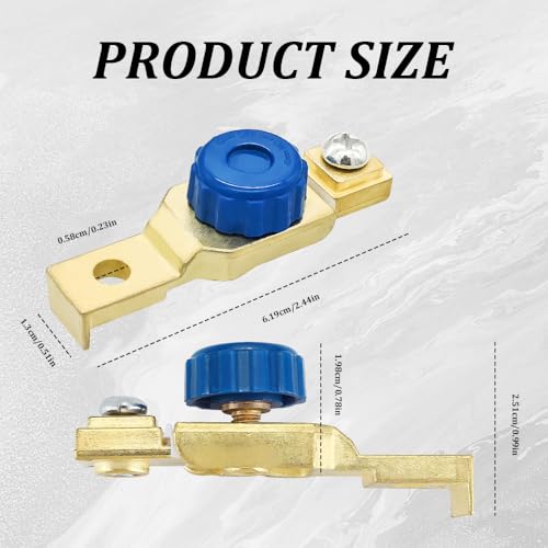 Motorcycle Battery Switches, Battery Terminal Connectors, Anti-Leakage Battery Master Disconnect Cut Off Switch, Electrical Disconnect Switches Car Accessories for Car Boat Rv Truck ATV SUV