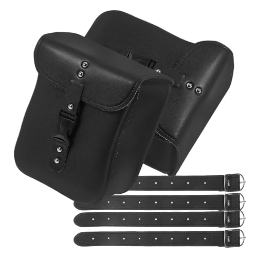 2pcs Motorcycle Handlebar Storage Bags Waterproof Front Fork Tool Pouches for Electric Bikes and Motorbikes, Compact Side Mount Riding Bags for Motorcycle Accessories
