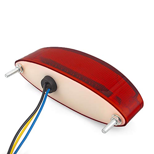 Motorcycle Taillight Universal Brake Stop Light ATV Tail Light - color: Red