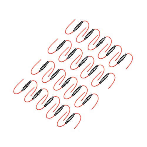 uxcell Inline Screw Type Fuse Holder 22 Gauge AWG 20Pcs for 5mm x 20mm Tube Fuse - size: 22 AWG