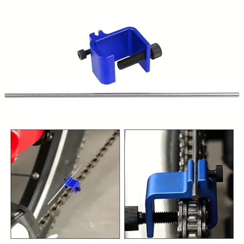 Motorcycle Chain Oiler 2sets Motorcycle Chain Alignment Tool Quick Precise Sprocket Adjustment(Blue) - color: Blue