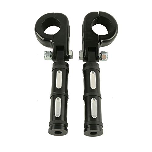 SLMOTO 1 1/4" Adjustable Engine Guard Highway Foot Peg Footpegs fits for Harley Davidson/Honda/Yamaha/Kawasaki/BSA/Norton/Triumph