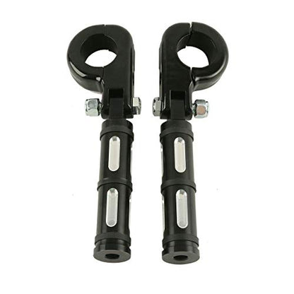 SLMOTO 1 1/4" Adjustable Engine Guard Highway Foot Peg Footpegs fits for Harley Davidson/Honda/Yamaha/Kawasaki/BSA/Norton/Triumph