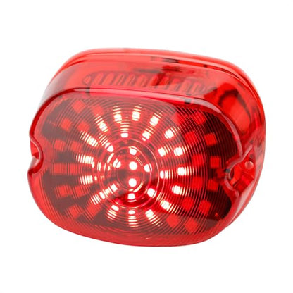 Motorcycle LED Rear Tail Light Red Strobing Turn Signal Brake Lights Low Profile Replacement for Harley Dyna Sportster 883 1200 Road King Tour Glide Road Glide Road King - color: red-2