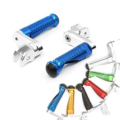 MC MOTOPARTS MPRO Blue 40mm Riser CNC Front Foot Pegs Compatible with YZF R1 00-21 YZF R6 03-19 YZF R1M 15-21 R1S - color: Blue, size: 40mm Extension