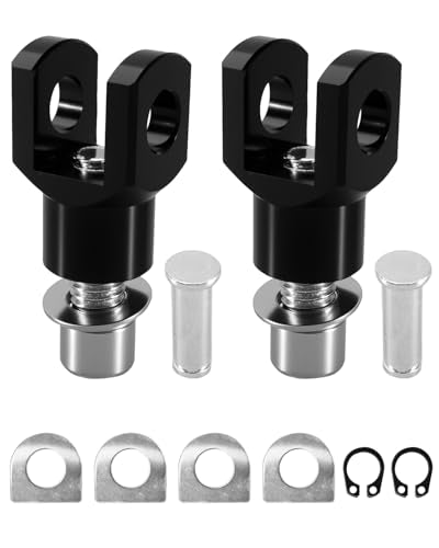 Motorcycle Foot Pegs Mount Supports Footrest Mounting Clevis Hardware Kit 29mm Fit for Harley Davidson FX Softail FXST FXR Low Rider Custom FXLR FXR Super Glide, Male Mount Style