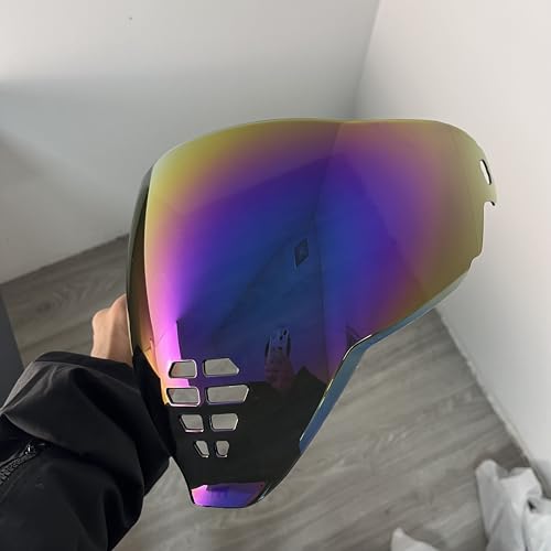 YMTSGEA Airflite Helmet Visor Replacement for IC-06.Motorcycle Helmet Shield Windshield Sunshield PC Lens UV Protection Compatible with Airflite IC-06 (Rainbow) - color: Rainbow