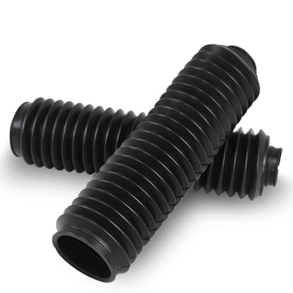 Universal Motorcycle Dust Rubber Shock Boots Front Fork Gaiters Cover Protectors Fit for Most of Dirt Bike, ATV，255 * 50 * 35mm