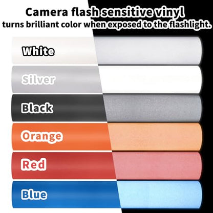 TECKWRAP Silver Reflective Chrome Adhesive Vinyl Flashlight Sensitive Vinyl for Crafts, Decals, Bikes, Motorcycles, Helmets, Mailbox, Reflective Tape, 1ftx5ft, Silver - color: Silver