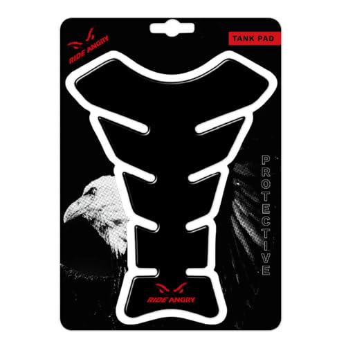 Ride Angry Premium Motorcycle Tank Pad (Black, Standard) - color: Black, size: Standard