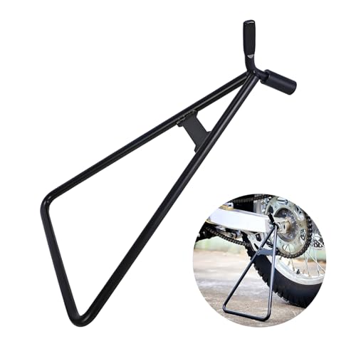 KVAEY Motorcycle Triangle Stand, Heavy Duty Dirt Bike Triangle Kickstand Side Stand, Universal Rustproof Motorcycle Triangle Kickstand for Rear Wheel, Motorcycle Accessories