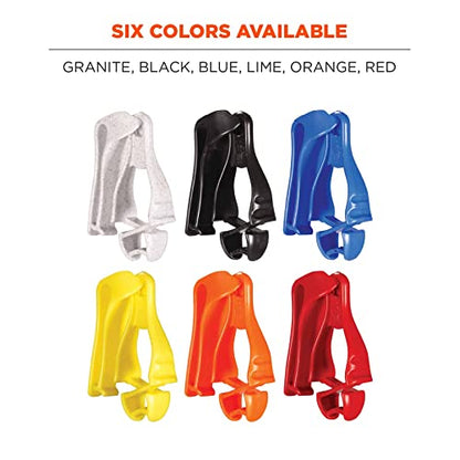 Ergodyne Squids 3405 Glove Clip Holder - Belt Clip (Pack of 2) - color: אדום (Red), size: 1 Count (Pack of 2)