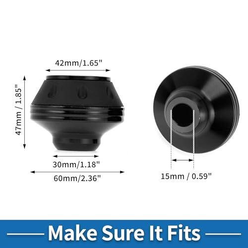 Motorcycle Front Fork Frame Sliders Falling Protection Wheel Crash Protector Scooter Moped Aluminum Alloy Black 2 Pcs - color: Black