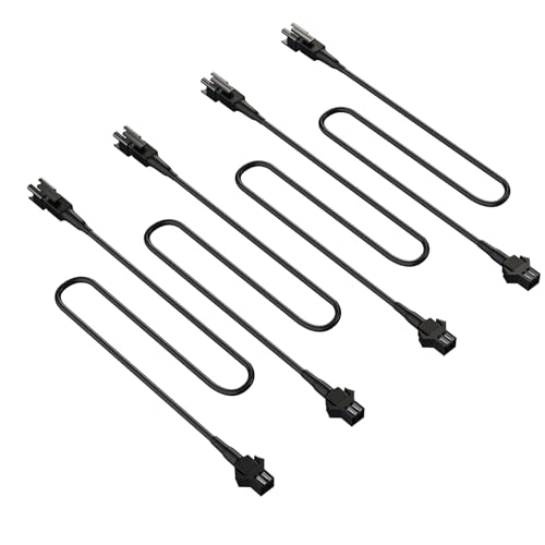 Honalia Pure White Rock Light Extension Wire 4 PCS, Extension Cable 47 Inch 2 Pin, 6000K White LED Rock Lights for Trucks UTV ATV RZR Golf Cart - size: 2-pin